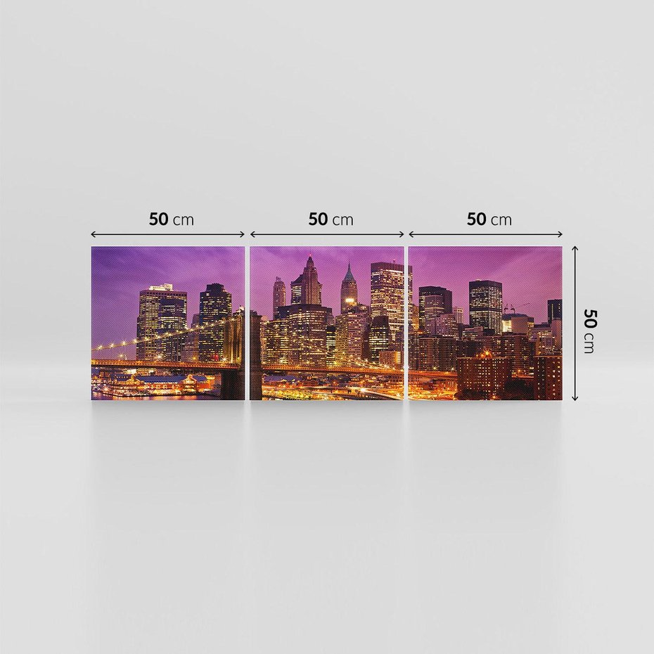 Obraz na płótnie 150x50 - Nowy Jork: miasto nieprzespanych nocy - New York, USA