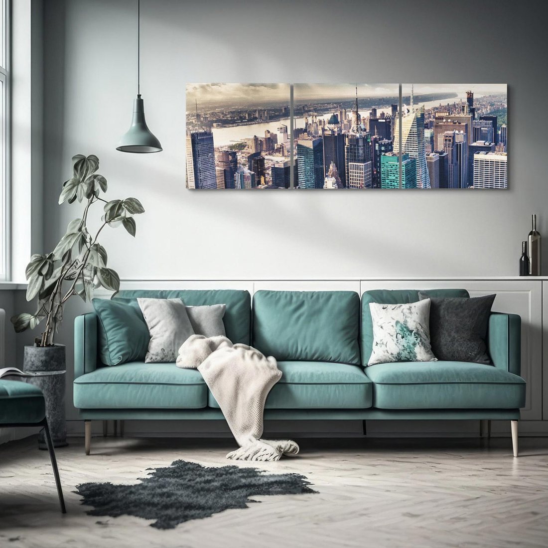 Obraz na płótnie 120x40 - Nowy York w pełnym blasku - Nowy York, miasto