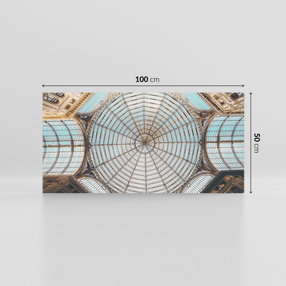 Obraz na płótnie 100x50 - Magia Sklepienia - sklepienie, szklany dach