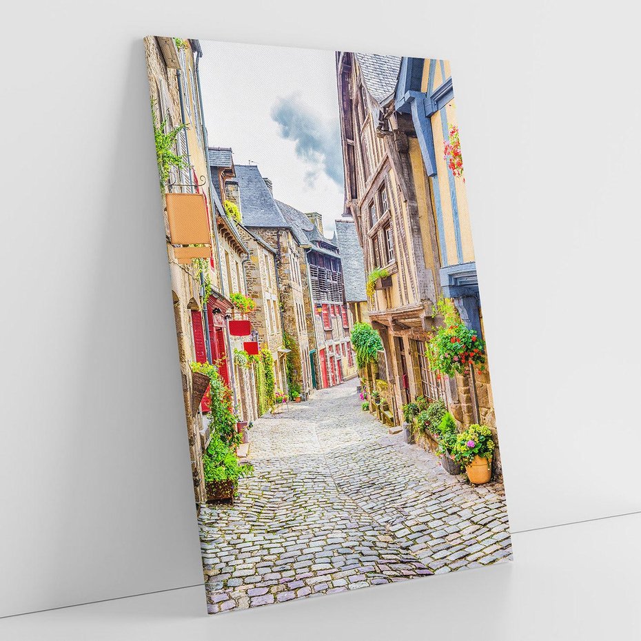 Obraz na płótnie 70x100 - Uliczka w mieście: włoska atmosfera - uliczka, miasto