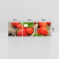 Obraz na płótnie 120x40 - Truskawki: owocowa ekstaza - truskawki, owoce