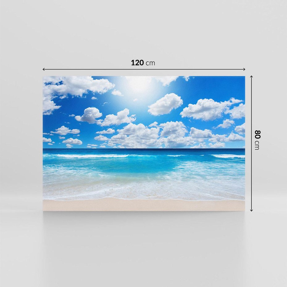 Obraz na płótnie 120x80 - Wakacyjna plaża - plaża, wakacje