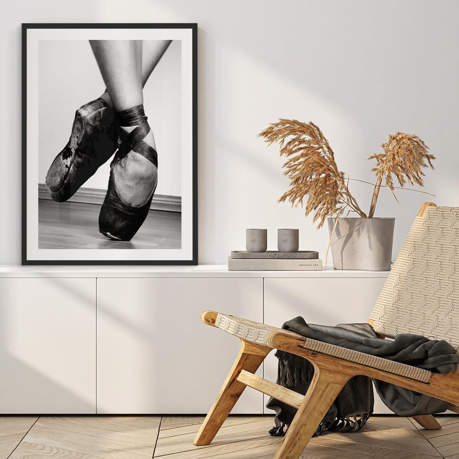 Plakat bez ramy 21x30 - Taniec Zmysłów - artystyczne zdjęcie, odcienie szarości