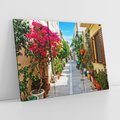 Obraz na płótnie 120x80 - Urok uliczek i miasteczka - Grecja, uliczka