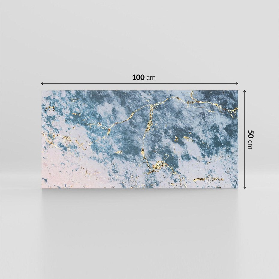 Obraz na płótnie 100x50 - Elegancja i Wyrafinowanie - marmur, złoto