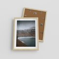 Plakat w ramie 30x40 - Spektakularna Przyroda - fiordy, Norwegia - rama drewno