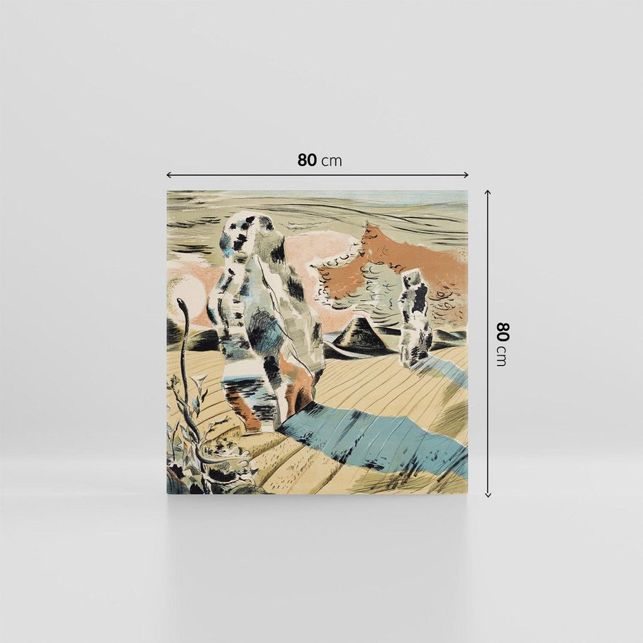 Obraz na płótnie 80x80 - Avebury (1937), Paul Nash - Reprodukcja - reprodukcja, obraz na płótnie