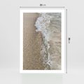 Plakat bez ramy 21x30 - Fale Morza na Piasku - plaża, morze