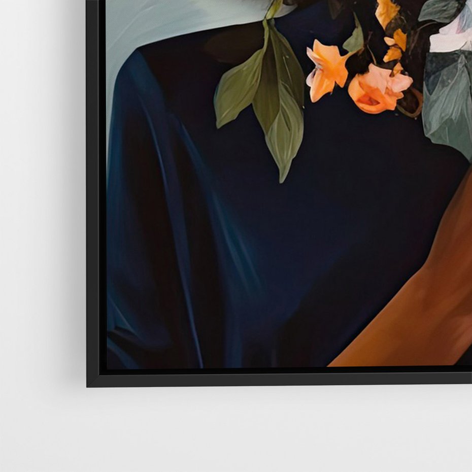 Obraz w ramie 70x100 - Ukryte Emocje - obraz, akwarela - rama czarna