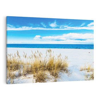 Obraz na płótnie 120x80 - Błogi Relaks - Łeba, bałtyk