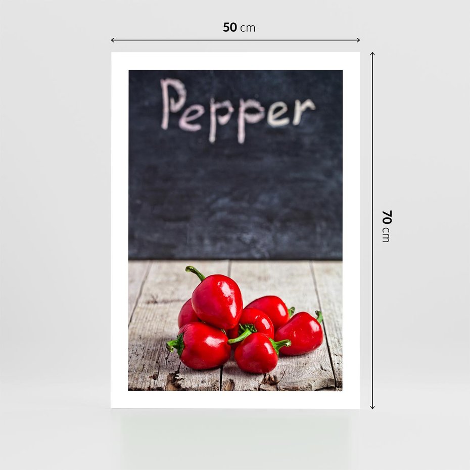 Plakat bez ramy 50x70 - Eksploracja smaków - papryka, kuchnia