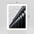 Plakat bez ramy 40x50 - Architektura Stopniowa - architektura, budynki