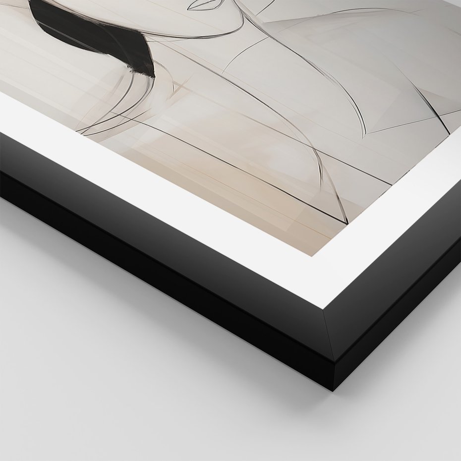 Zestaw obrazy w ramie 30x40 galeria - abstrakcja, akwarela, nowoczesny - rama czarna