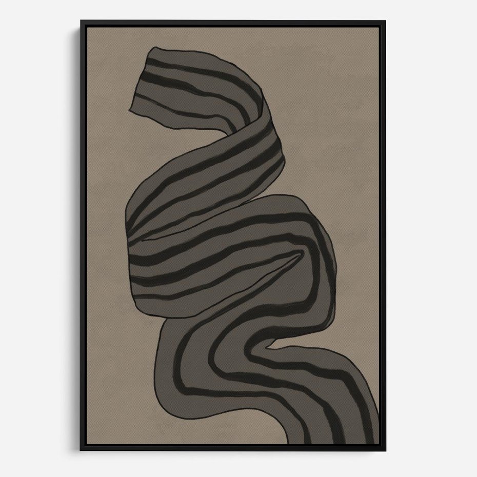 Obraz w ramie 70x100 - Niezwykłe Przesilenia - nowoczesna geometryczna sztuka, loftowe wnętrze - rama czarna