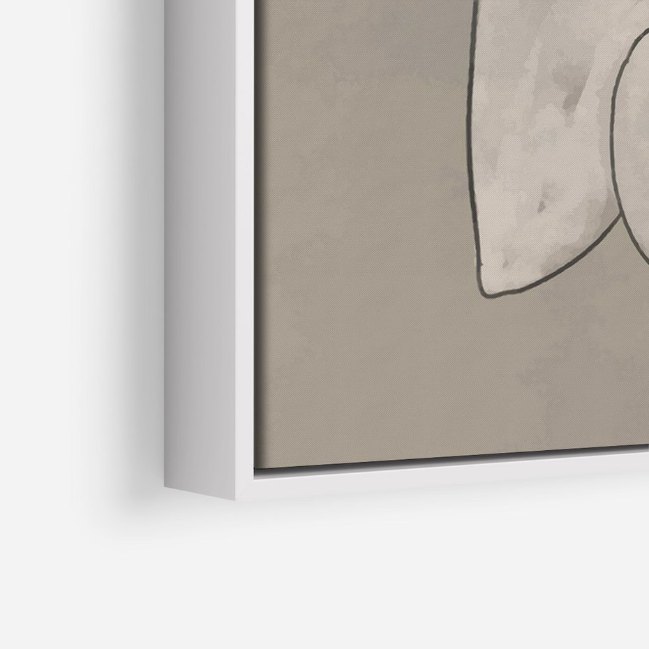 Obraz w ramie 50x70 - Zaklęte Anomalie - nowoczesna geometryczna sztuka, loftowe wnętrze - rama biała