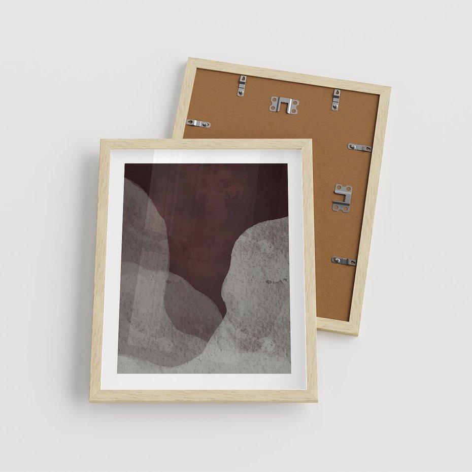 Plakat w ramie 40x50 - Zaklęte Zaburzenia - mroczny plakat, nowoczesne wnętrza - rama drewno