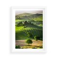Plakat w ramie 50x70 - Pejzaż Widoczek - widoczek, pejzaż - rama biała