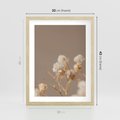 Plakat w ramie 30x40 - Przezroczyste piękno - gipsówka, suche - rama drewno