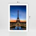 Plakat bez ramy 50x70 - Wieża Eiffla w Innej Odsłonie - wieża, Eiffla