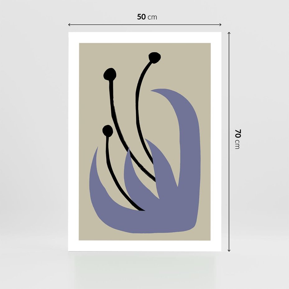 Plakat bez ramy 50x70 - Bezgraniczne Przenikanie - minimalizm, boho plakat