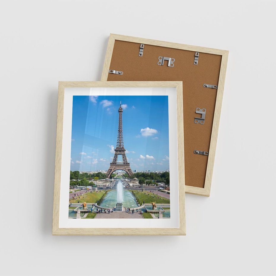 Plakat w ramie 40x50 - Wieża Eiffla - Eiffla, Paryż - rama drewno