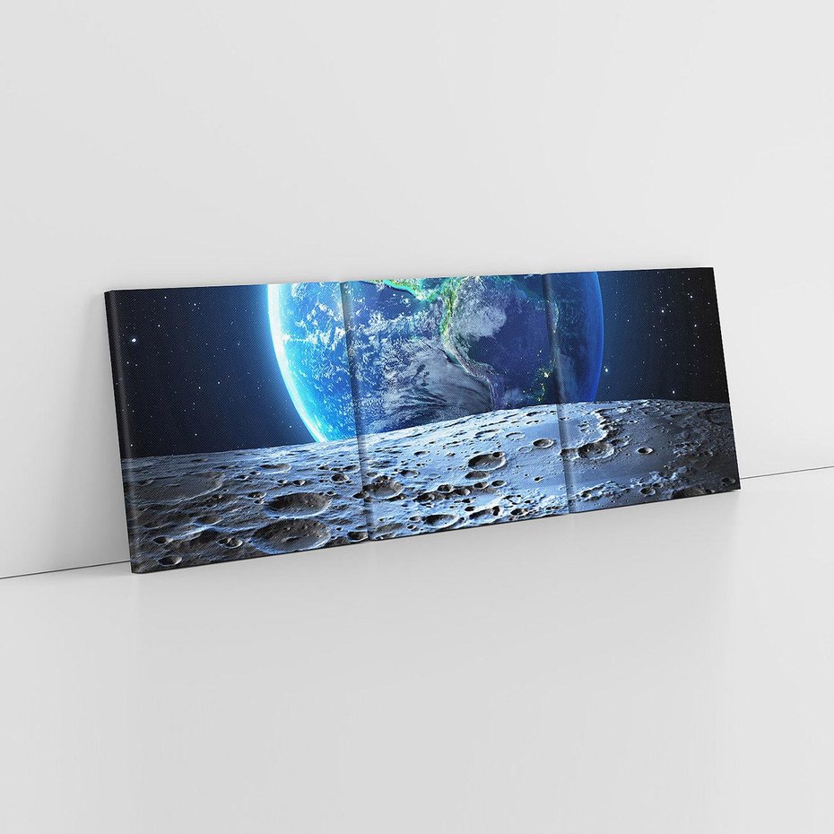 Obraz na płótnie 120x40 - Mistrzowskie spojrzenie na Ziemię - ziemia, kosmos