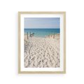 Plakat w ramie 30x40 - Harmonia plażowego morza - plaża, morze - rama drewno