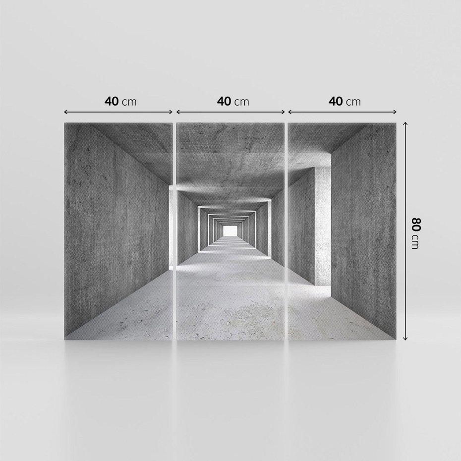 Obraz na płótnie 120x80 - Abstrakcyjna głębia - 3D, tunel