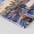 Obraz na płótnie 100x70 - Frankfurt - spotkanie tradycji i nowoczesności - Frankfurt, Niemcy