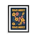 Plakat w ramie 30x40 - Impulsy Rozkwitu - plakat, granatowe tło - rama czarna