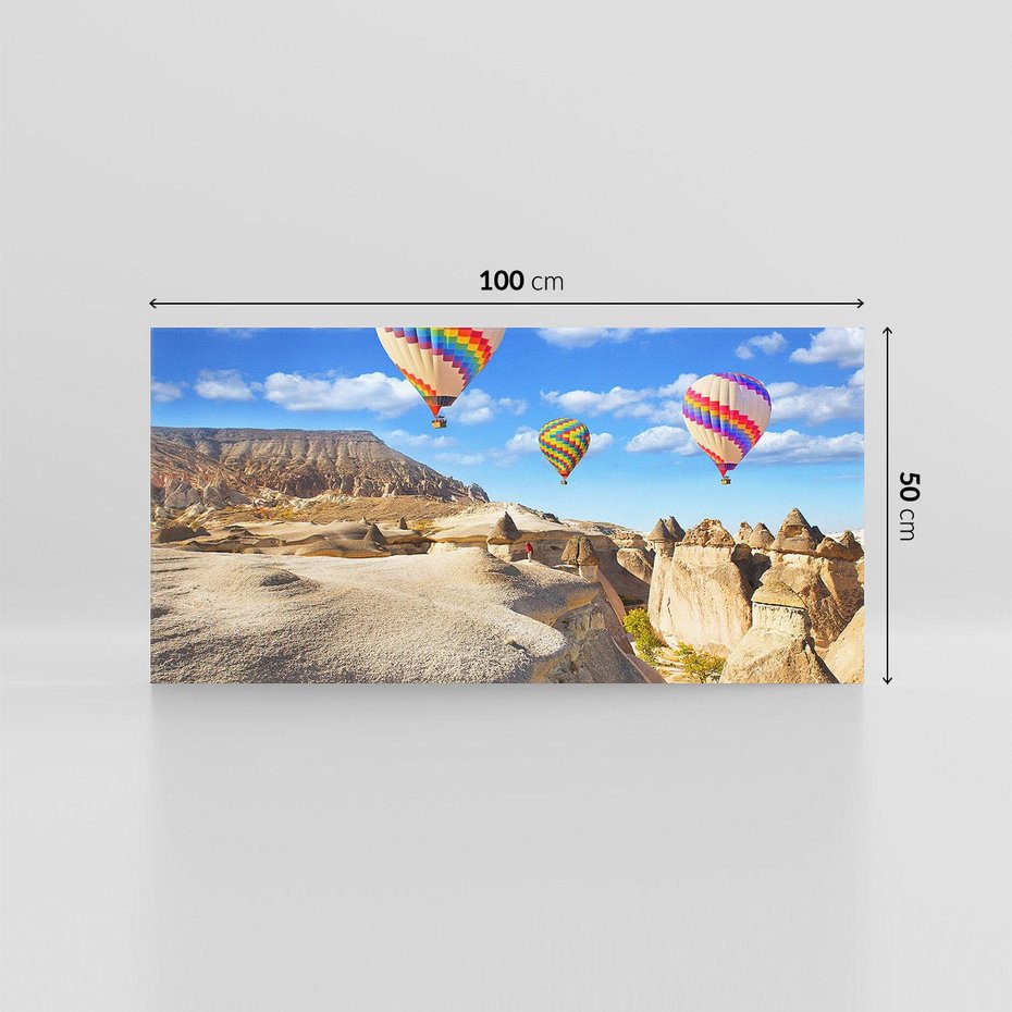 Obraz na płótnie 100x50 - Kolorowe Balony nad Turcją - balony, turcja