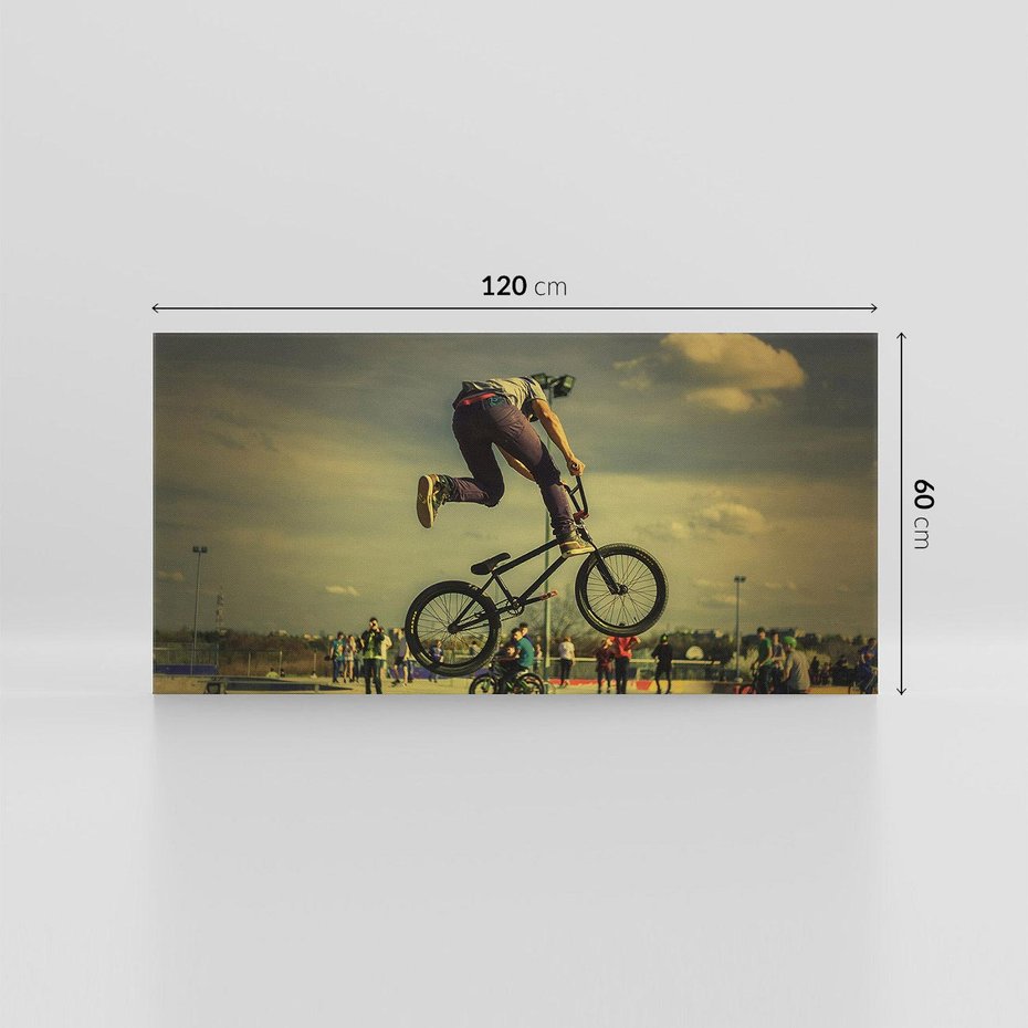 Obraz na płótnie 120x60 - "BMX - Sportowa Adrenalina - BMX, rower