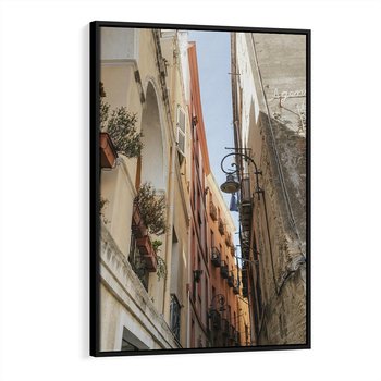 Obraz w ramie 50x70 - Włoskie uroki - włoskie, uliczki - rama czarna