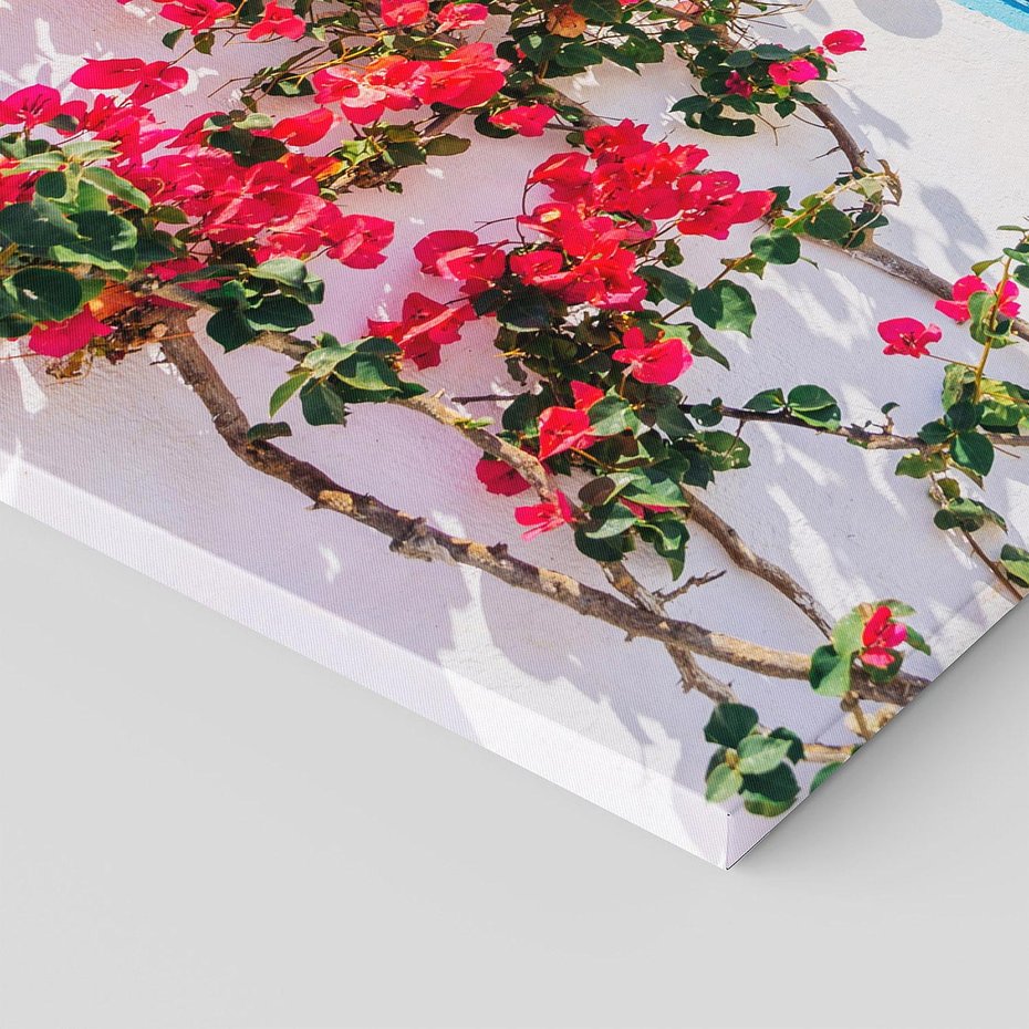 Obraz na płótnie 140x70 - Piękno miasta nad morzem - Grecja, uliczka