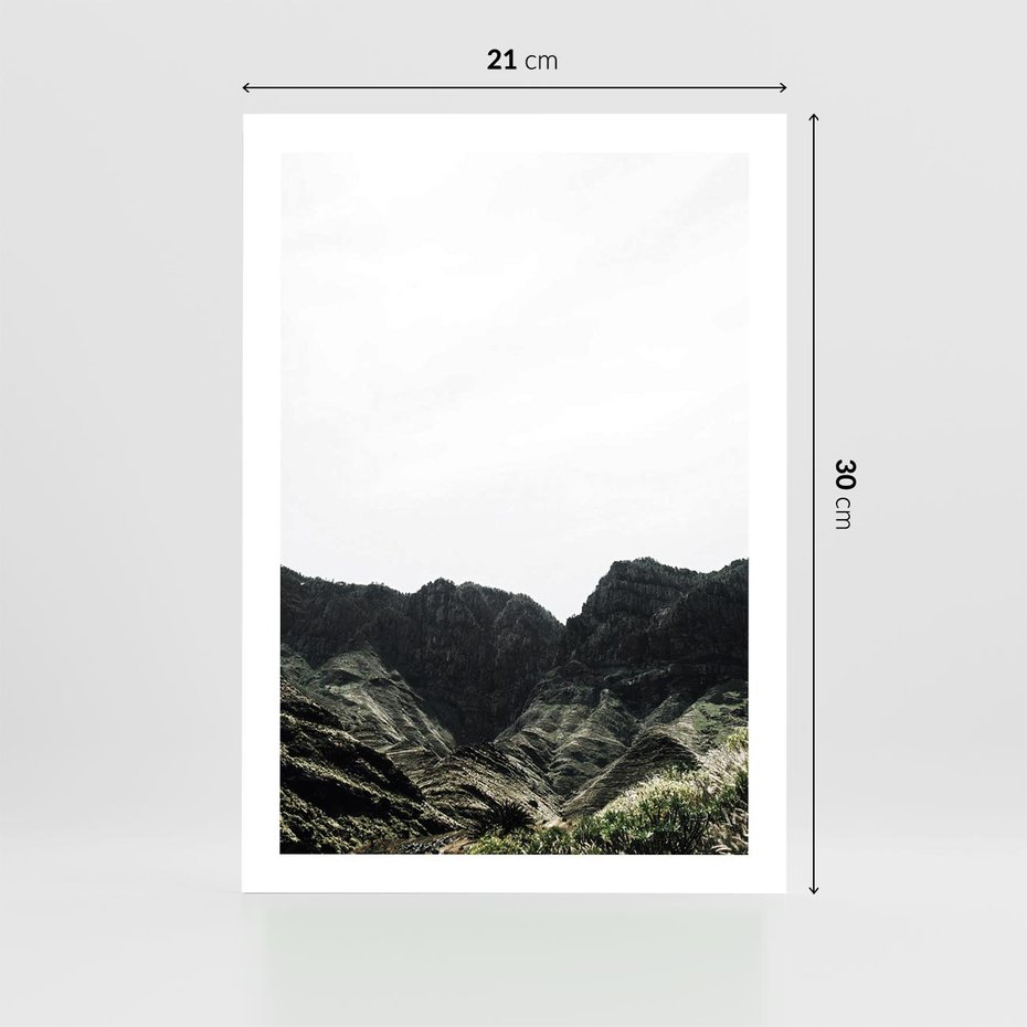 Plakat bez ramy 21x30 - Górska Potęga - górski krajobraz, góry