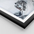 Plakat w ramie 30x40 - Górski Majestat - górskie szczyty pod śniegiem, górski krajobraz - rama czarna