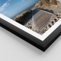 Plakat w ramie 30x40 - Boho na Plaży - plaża, pomost - rama czarna