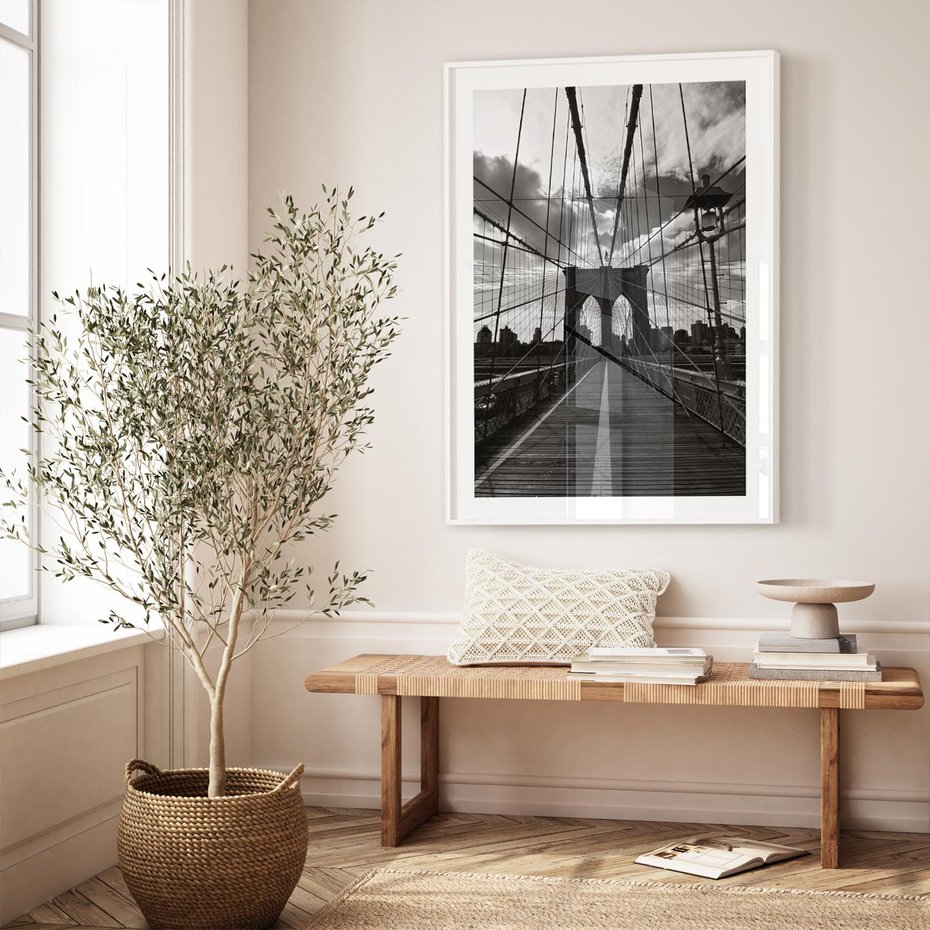 Plakat bez ramy 21x30 - Most Nowoczesności - most, nowoczesny