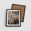 Plakat w ramie 40x50 - Sukulentowa Prostota - sukulenty, zielone liście - rama czarna