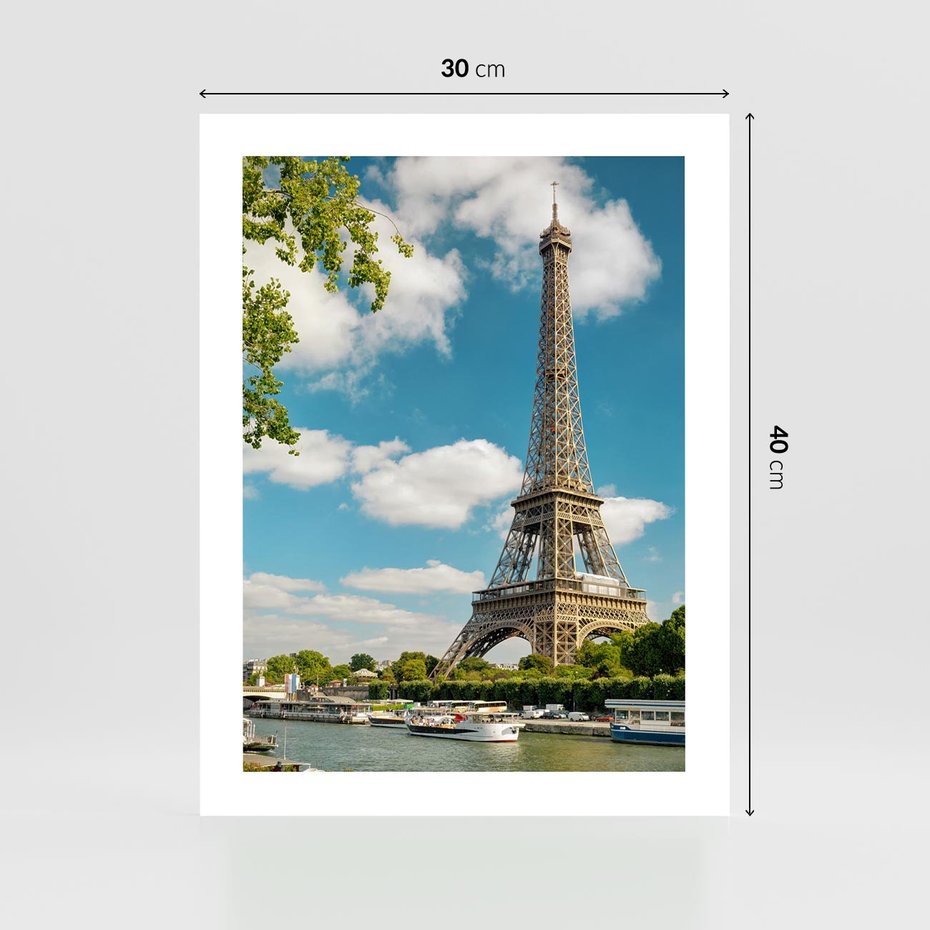 Plakat bez ramy 30x40 - Paryż Eiffla - Paryż, Eiffla