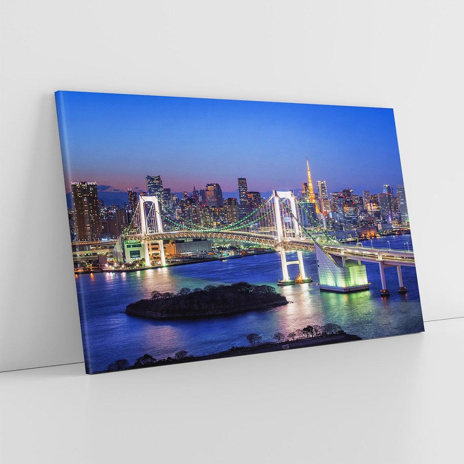 Obraz na płótnie 120x80 - Spotkanie Tradycji i Nowoczesności - Tokio, Japonia