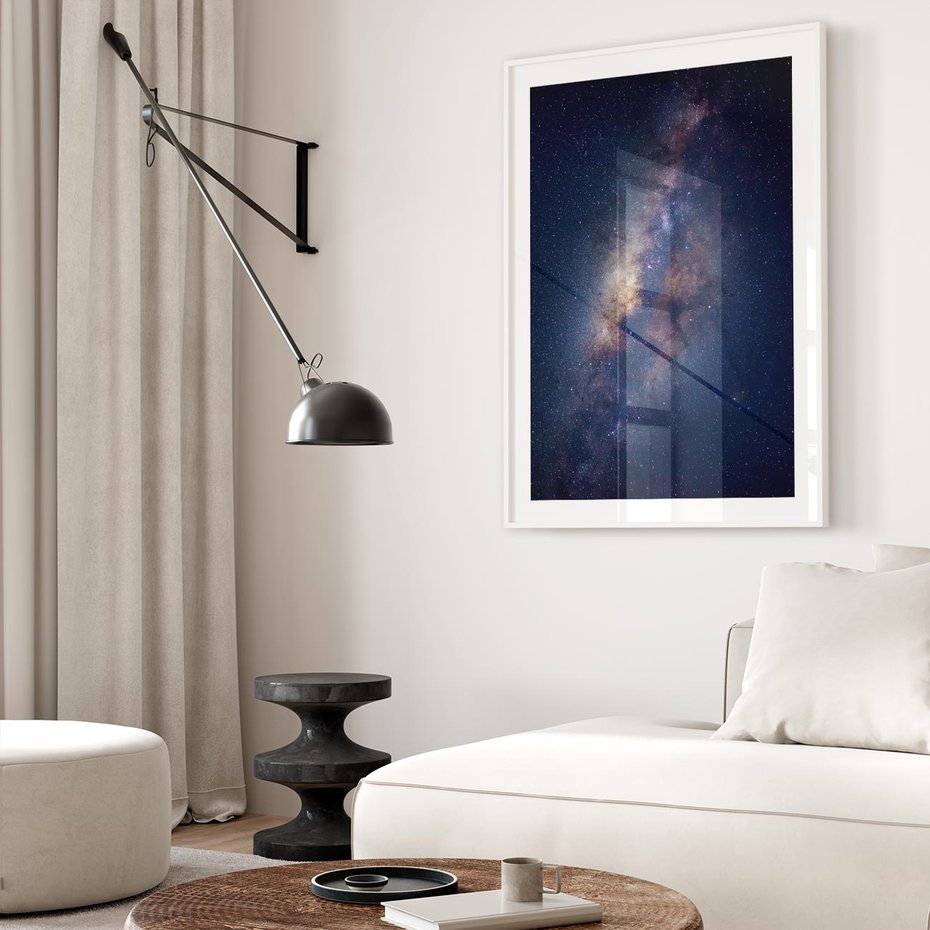 Plakat bez ramy 21x30 - Wśród Gwiazd - rozgwieżdzone niebo, droga mleczna