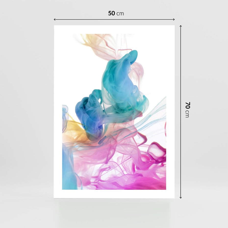 Plakat bez ramy 50x70 - Abstrakcyjne Pastelowe Piękno - abstrakcja, pastelowe