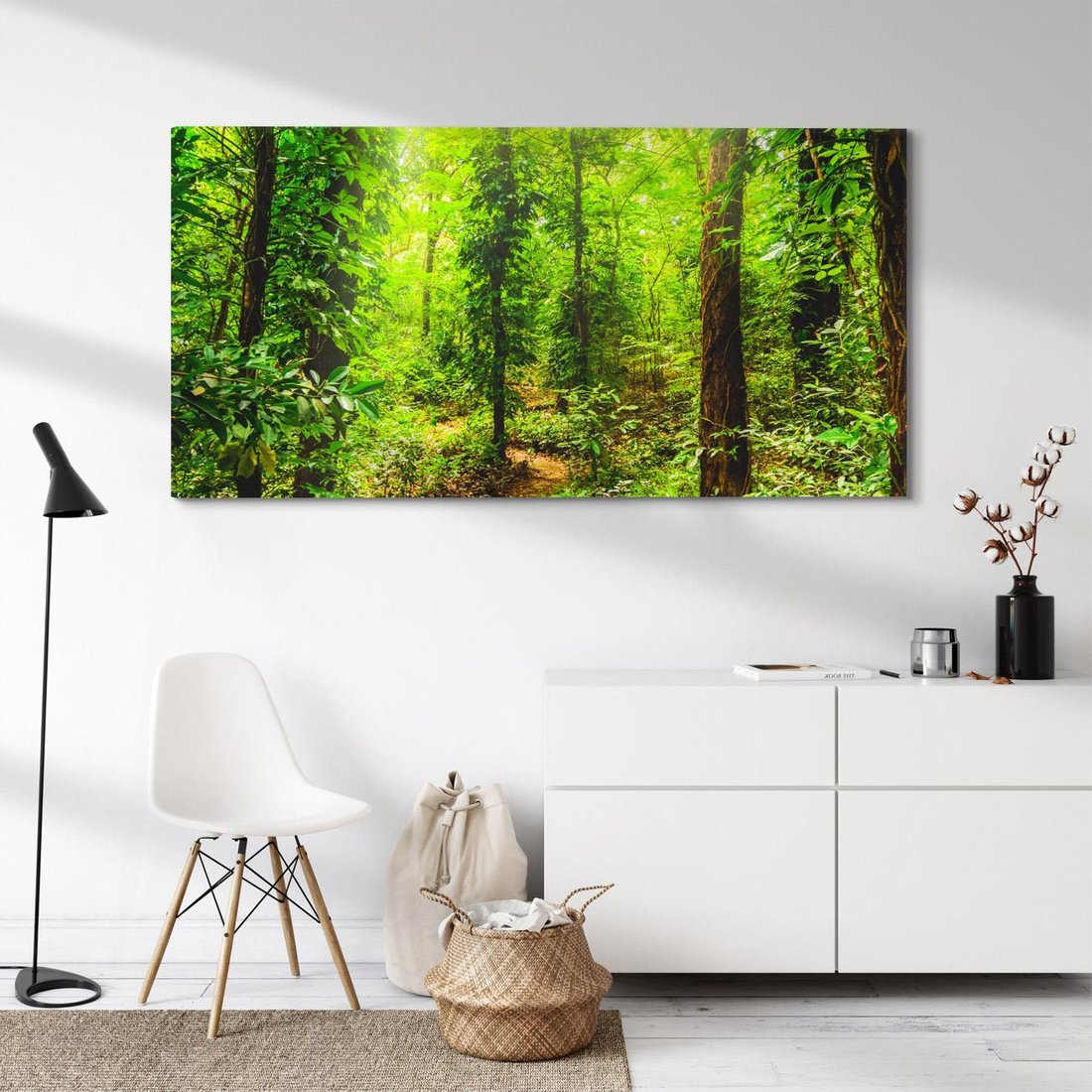 Obraz na płótnie 140x70 - Współistnienie z naturą - drzewa, las