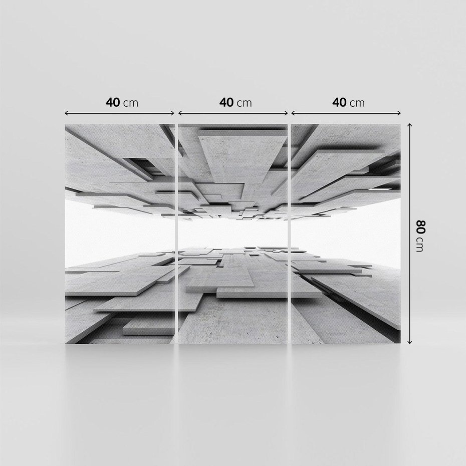 Obraz na płótnie 120x80 - Architektura 3D - architektura, 3D