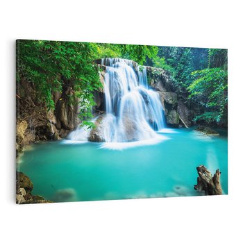 Obraz na płótnie 120x80 - Tajlandia: wodospad w zielonym lesie - Tajlandia, wodospad