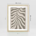 Plakat w ramie 40x50 - Zaklęte Kształty - nowoczesna sztuka, plakat modern - rama drewno
