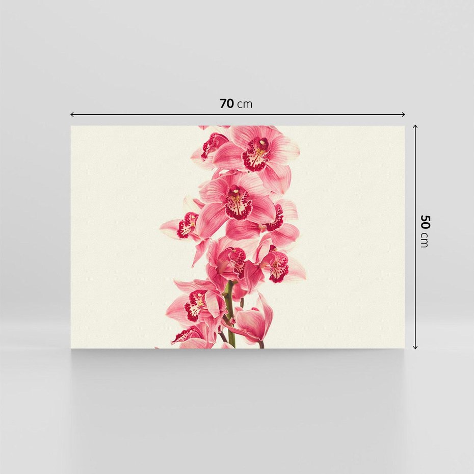 Obraz na płótnie 70x50 - Orchidea w spa - relaks - orchidea, spa