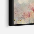 Obraz w ramie 50x50 - Miękka Melodia Pasteli - olejne płótno, pastelowe kolory - rama czarna