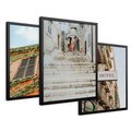 Zestaw obrazy w ramie 30x40 galeria - Podróż, Włochy, hotel, wakacje - rama czarna